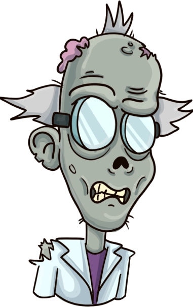 Old professor zombie